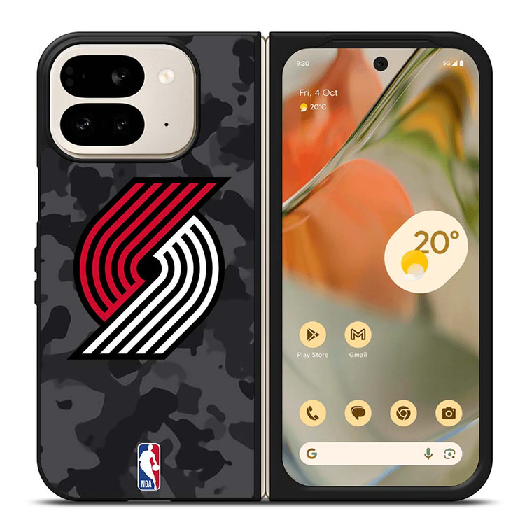 PORTLAND TRAIL BLAZERS BLACK CAMO Google Pixel 9 Pro Fold Case Cover