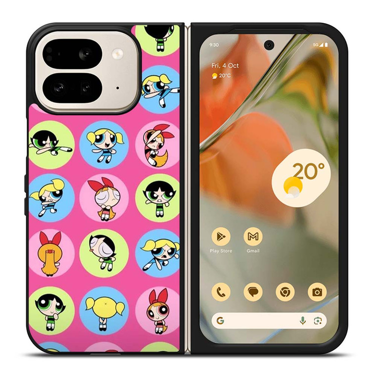 POWERPUFF GIRLS CUTE PATTERN Google Pixel 9 Pro Fold Case Cover