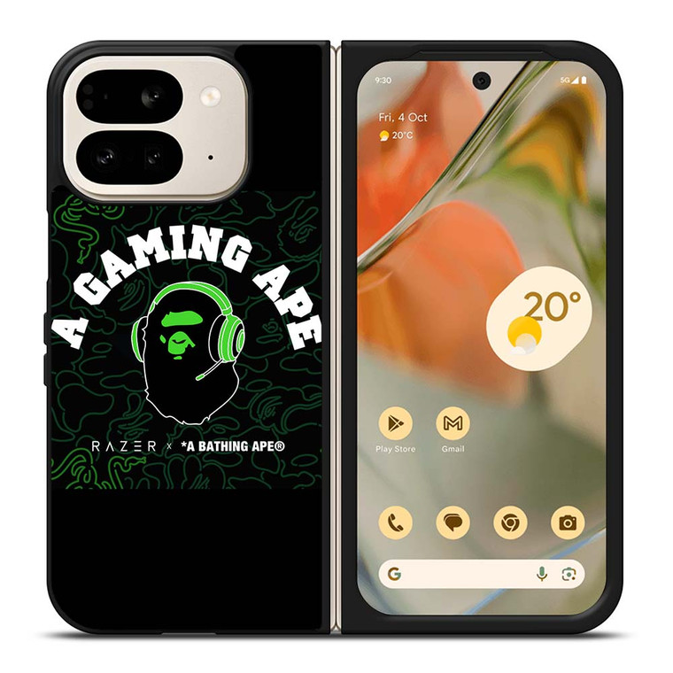 RAZER X BAPE A GAMING APE Google Pixel 9 Pro Fold Case Cover