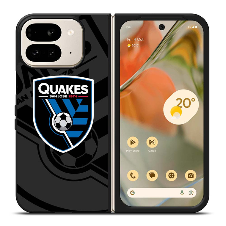 SAN JOSE EARTHQUAKES MLS BLACK Google Pixel 9 Pro Fold Case Cover
