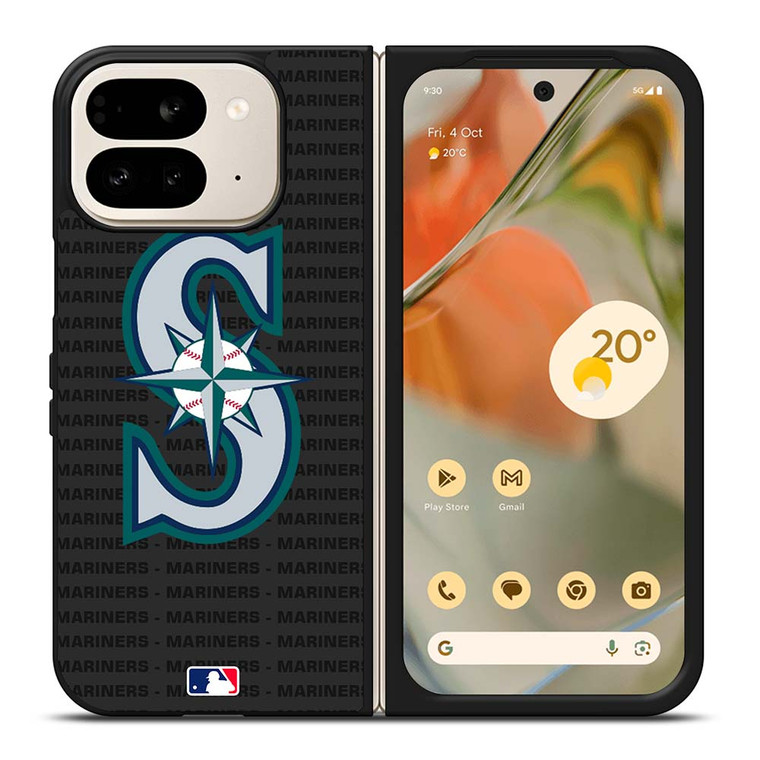 SEATTLE MARINERS BASEBALL BLACK Google Pixel 9 Pro Fold Case Cover