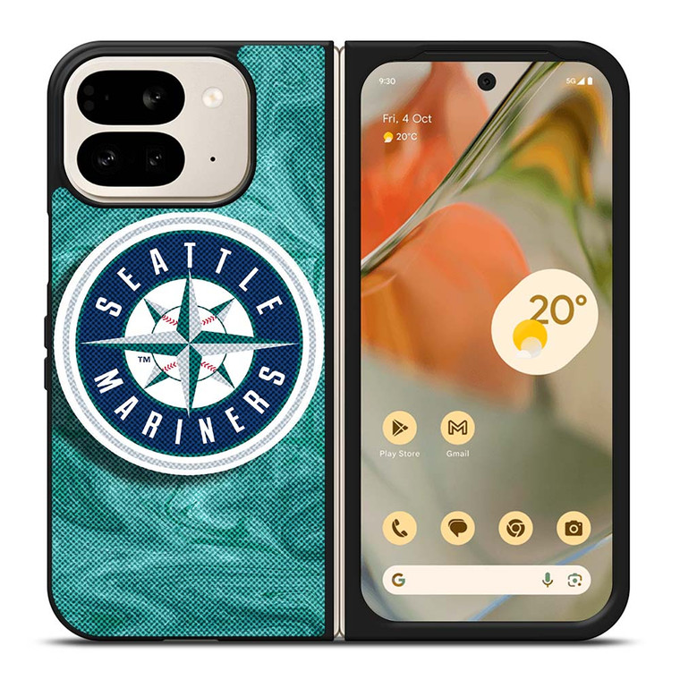SEATTLE MARINERS MLB BASEBALL LOGO 2 Google Pixel 9 Pro Fold Case Cover