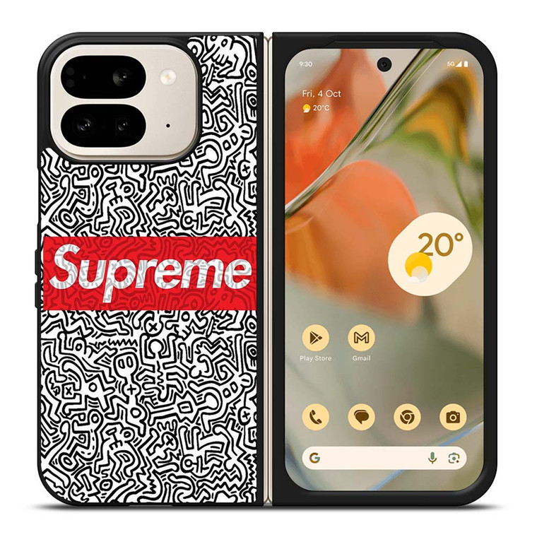 SUPREME KEITH HARING Google Pixel 9 Pro Fold Case Cover
