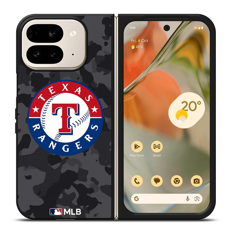 TEXAS RANGERS BASEBALL BLACK CAMO Google Pixel 9 Pro Fold Case Cover