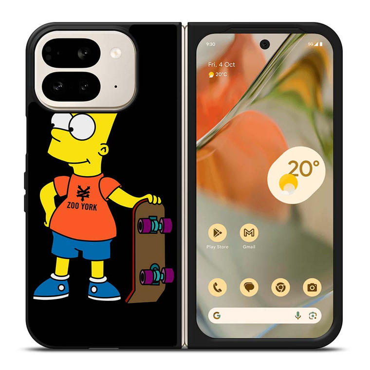 THE SIMPSONS ZOO YORK SKATEBOARD 2 Google Pixel 9 Pro Fold Case Cover