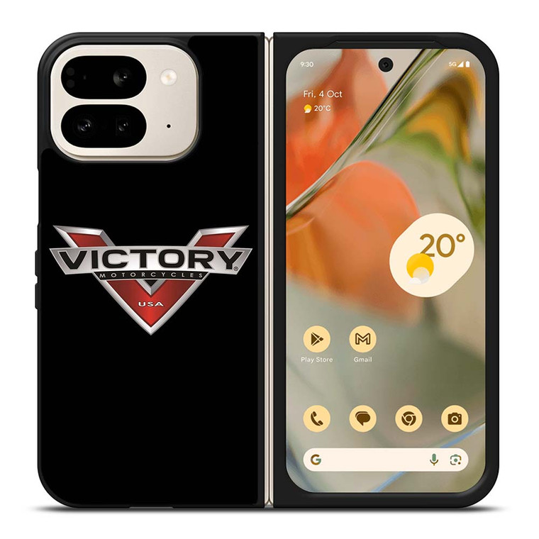 VICTORY MOTORCYCLES USA BLACK Google Pixel 9 Pro Fold Case Cover
