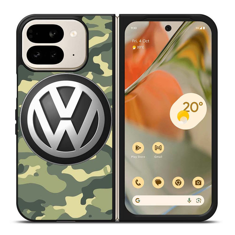 VOLKSWAGEN VW LOGO CAMO ICON Google Pixel 9 Pro Fold Case Cover VOLKSWAGEN VW LOGO CAMO ICON Google Pixel 9 Pro Fold Case Cover