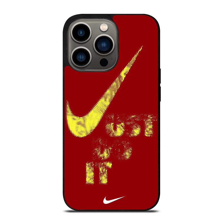 NIKE JUST DO IT RED HALFTONE iPhone 13 Pro Case Cover