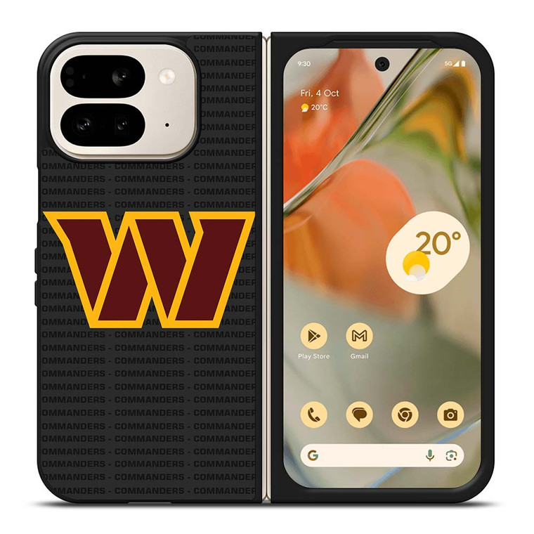 WASHINGTON COMMANDERS FOOTBALL TEXT Google Pixel 9 Pro Fold Case Cover