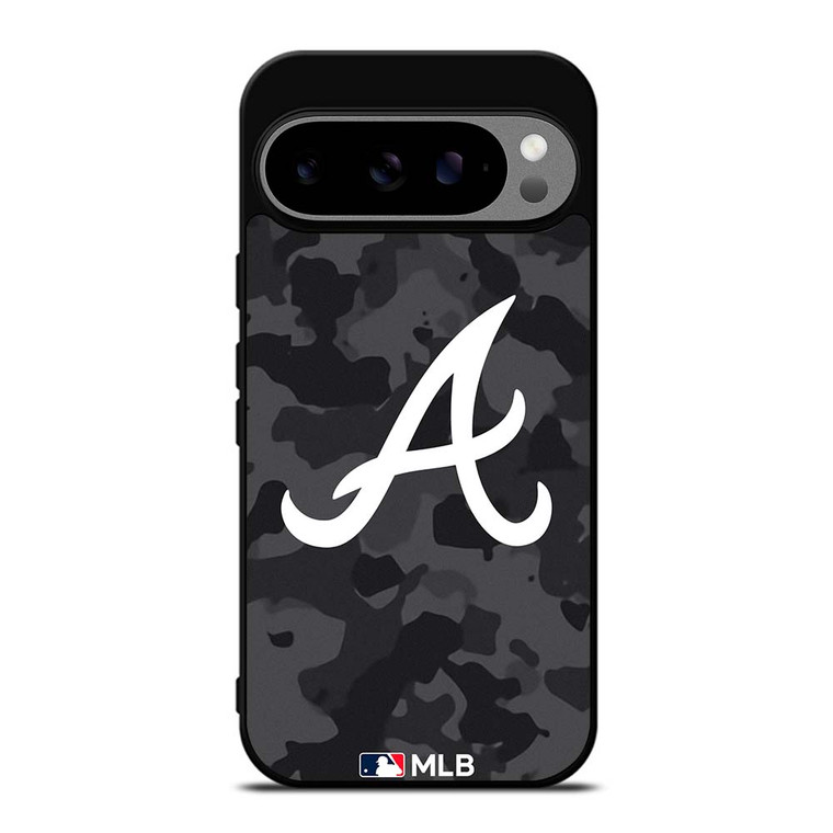 ATLANTA BRAVES BASEBALL BLACK CAMO Google Pixel 9 Pro XL Case Cover
