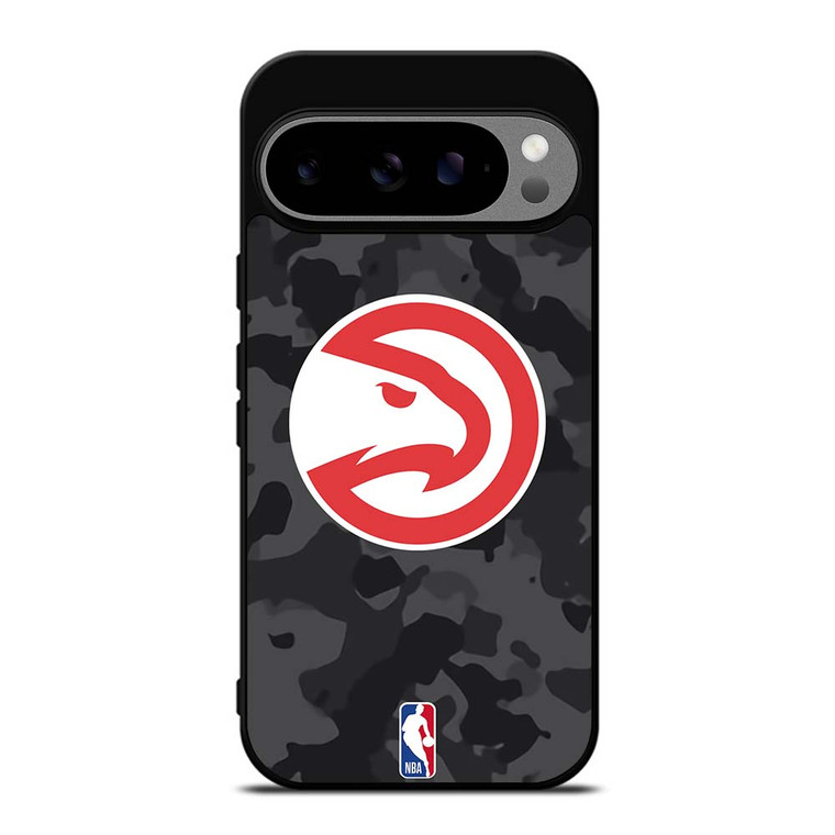 ATLANTA HAWKS BLACK CAMO Google Pixel 9 Pro XL Case Cover
