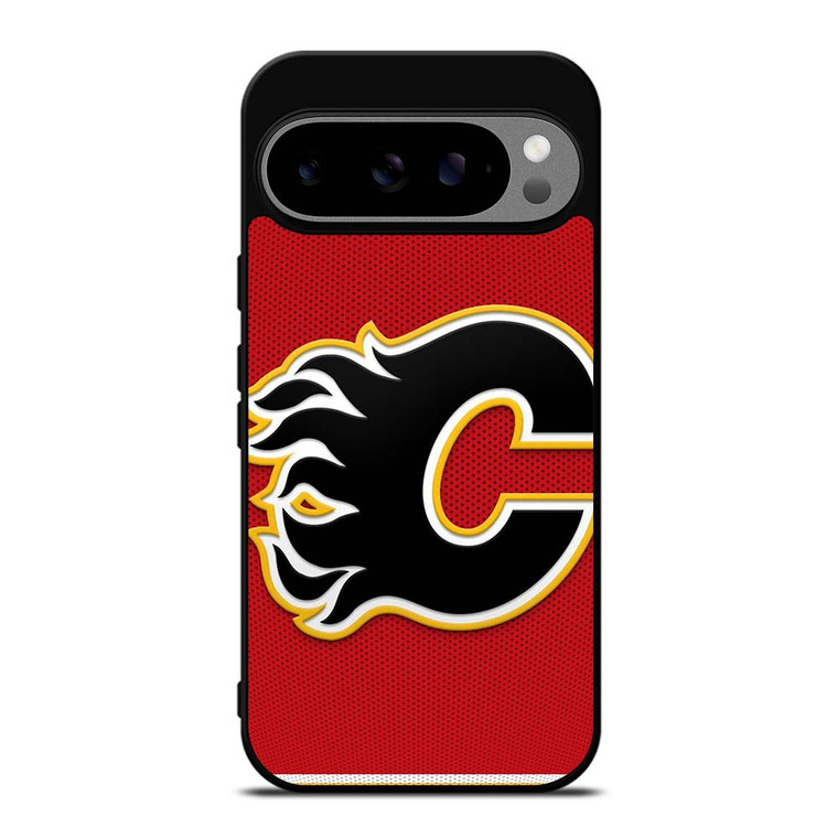 CALGARY FLAMES NHL HOCKEY TEAM LOGO Google Pixel 9 Pro XL Case Cover CALGARY FLAMES NHL HOCKEY TEAM LOGO Google Pixel 9 Pro XL Case Cover