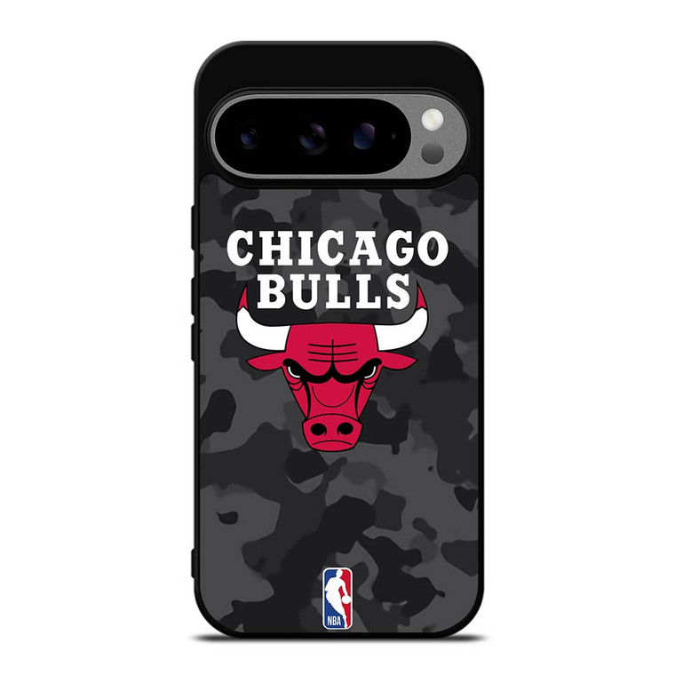 CHICAGO BULLS BLACK CAMO Google Pixel 9 Pro XL Case Cover