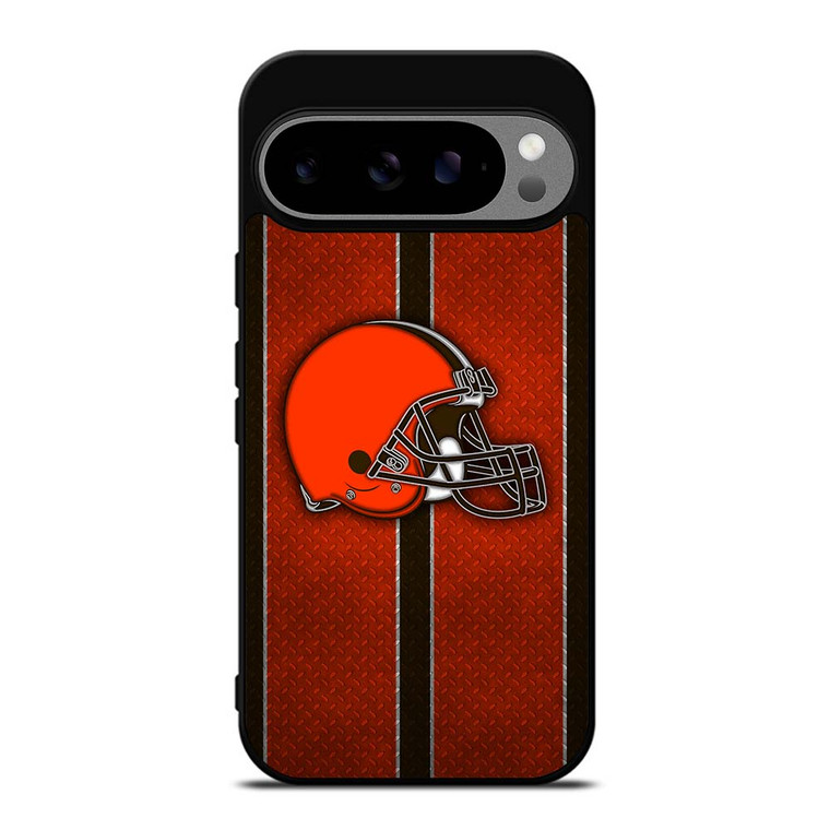 CLEVELAND BROWNS NFL METAL STRIPE Google Pixel 9 Pro XL Case Cover