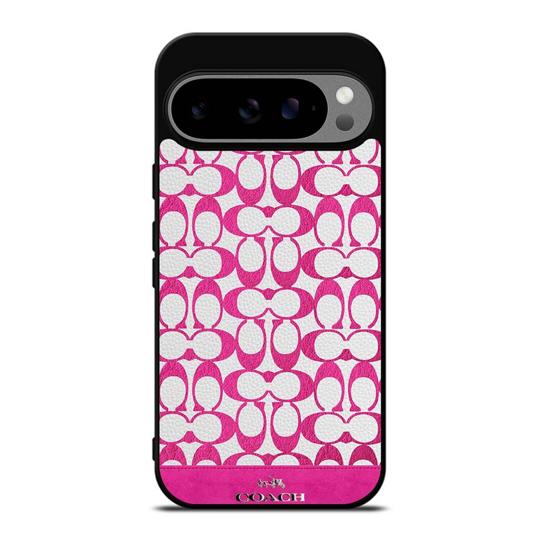 COACH NEW YORK LOGO PATTERN PINK EMBLEM Google Pixel 9 Pro XL Case Cover