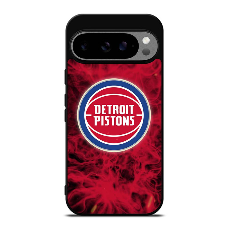 DETROIT PISTONS BASKETBALL NBA FIRE Google Pixel 9 Pro XL Case Cover