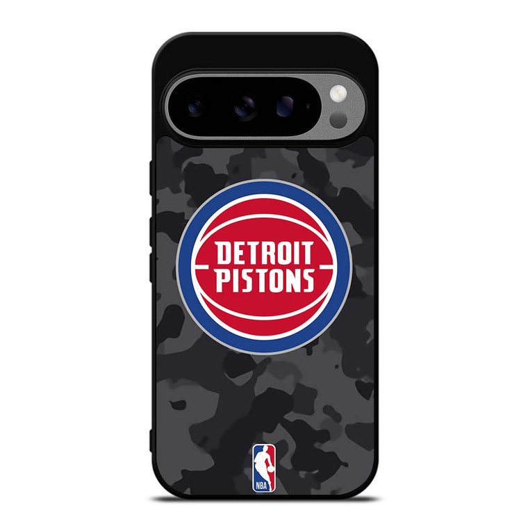 DETROIT PISTONS BLACK CAMO Google Pixel 9 Pro XL Case Cover