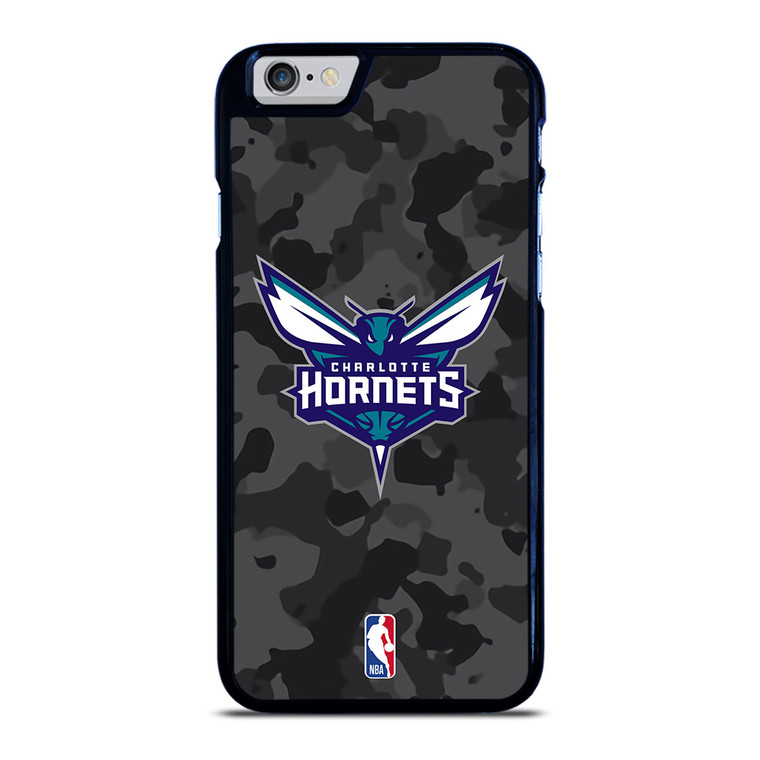 CHARLOTTE HORNETS BLACK CAMO iPhone 6 / 6S Case Cover