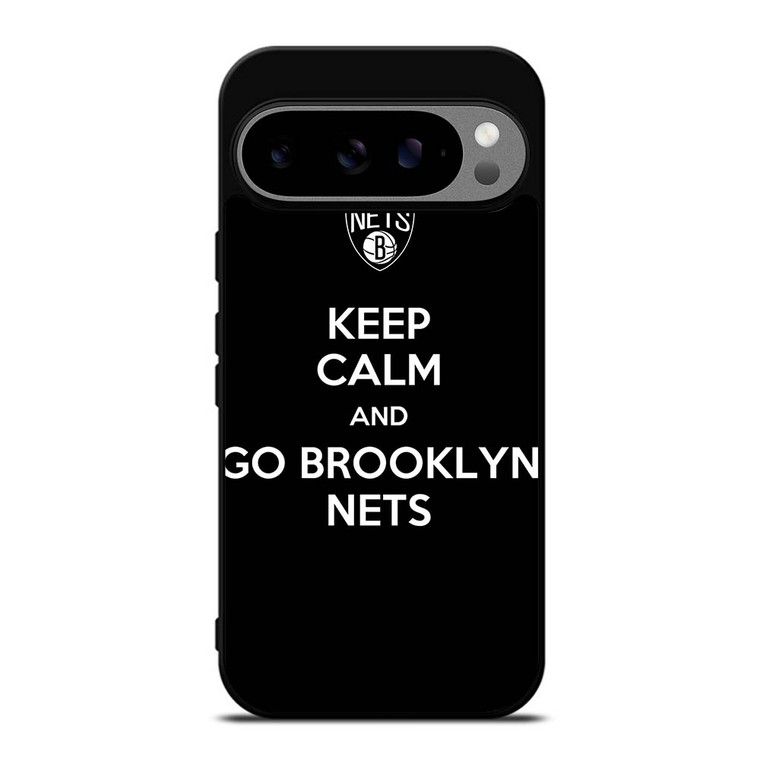 KEEP CALM AND AND GO BROOKLYN NETS Google Pixel 9 Pro XL Case Cover