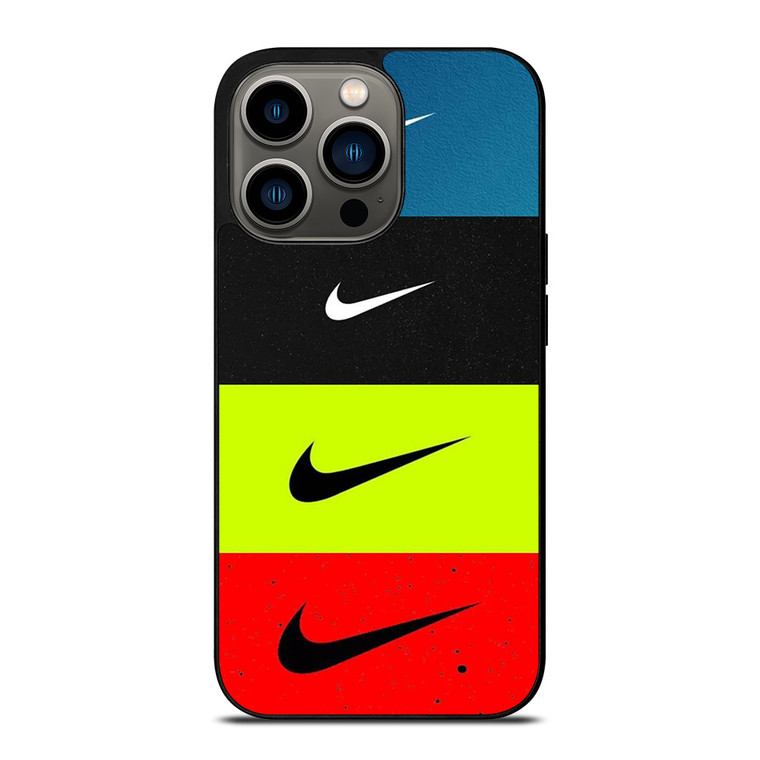 NIKE SWOOSH STRIPE COLORS iPhone 13 Pro Case Cover