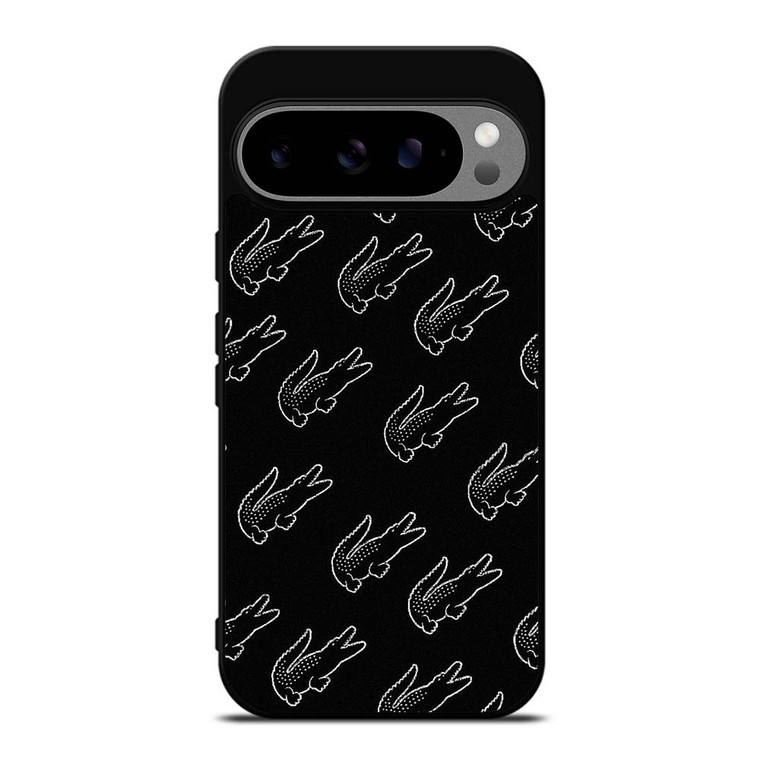 LACOSTE BLACK WHITE Google Pixel 9 Pro XL Case Cover