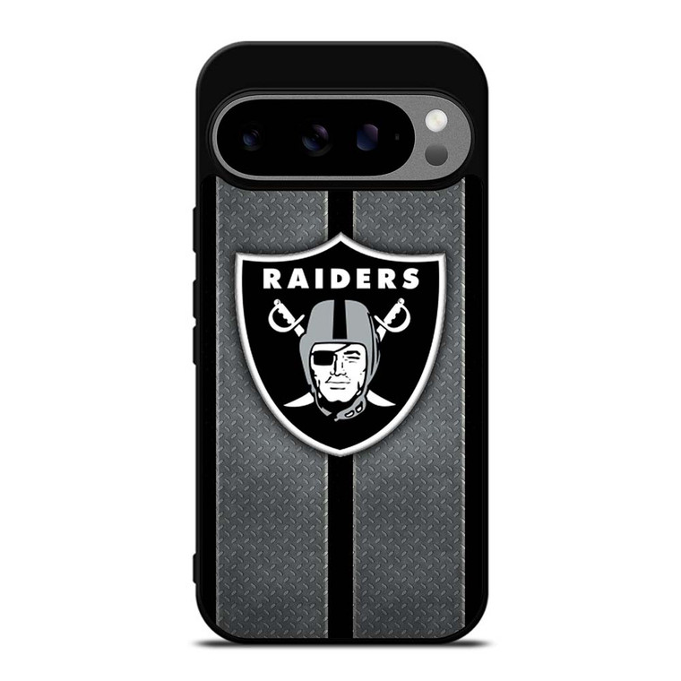 LAS VEGAS RAIDERS NFL METAL STRIPE Google Pixel 9 Pro XL Case Cover