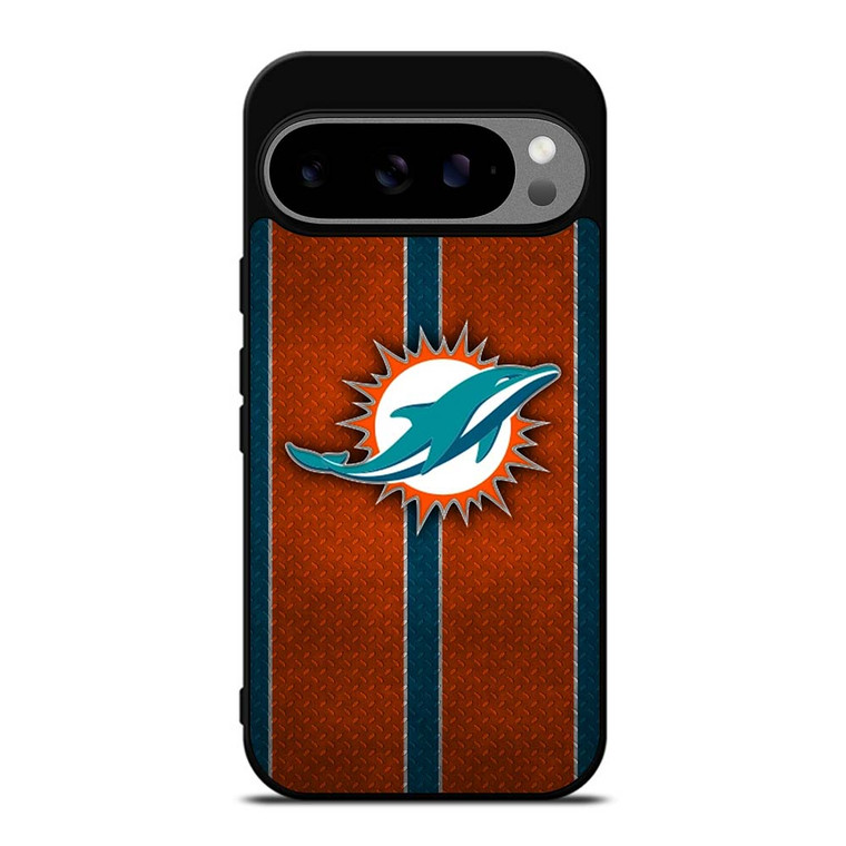 MIAMI DOPHINS NFL METAL STRIPE Google Pixel 9 Pro XL Case Cover