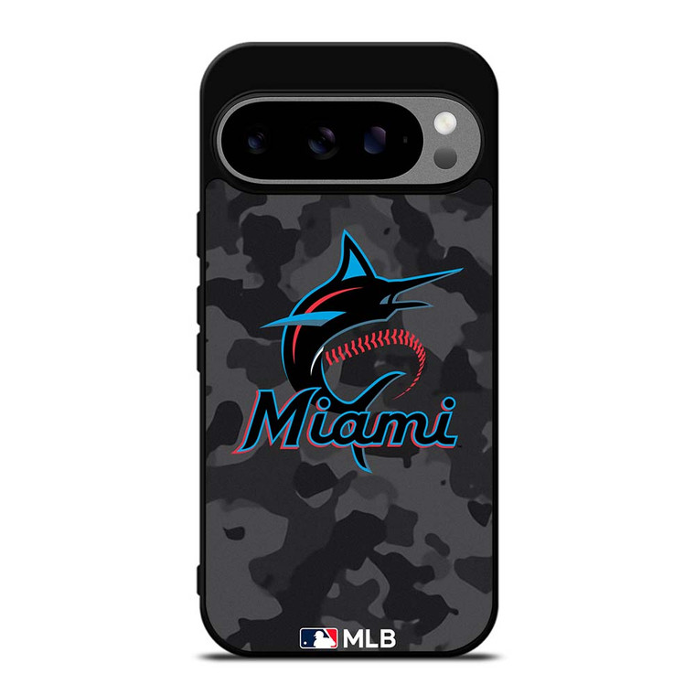 MIAMI MARLINS BASEBALL BLACK CAMO Google Pixel 9 Pro XL Case Cover