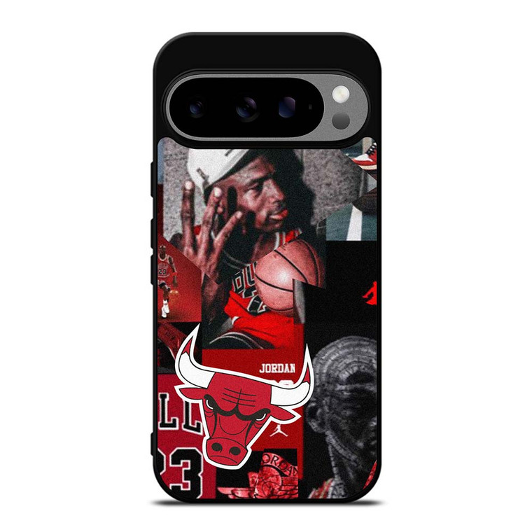 MICHAEL JORDAN CHICAGO BULLS COLLAGE Google Pixel 9 Pro XL Case Cover