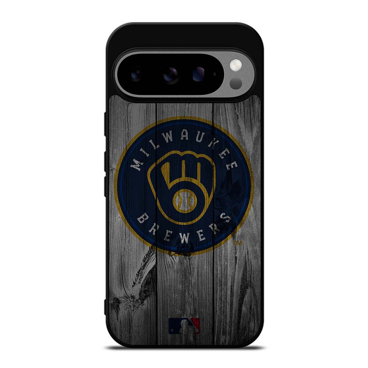 MILWAUKEE BREWERS BASEBALL MLB WOOD LOGO Google Pixel 9 Pro XL Case Cover