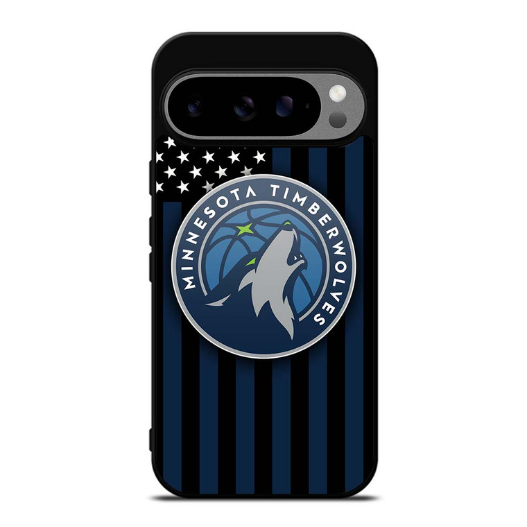 MINNESOTA TIMBERWOLVES NBA USA FLAG Google Pixel 9 Pro XL Case Cover