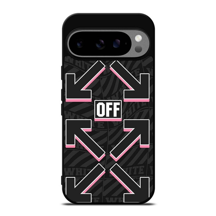 OFF WHITE LOGO BLACK PINK Google Pixel 9 Pro XL Case Cover