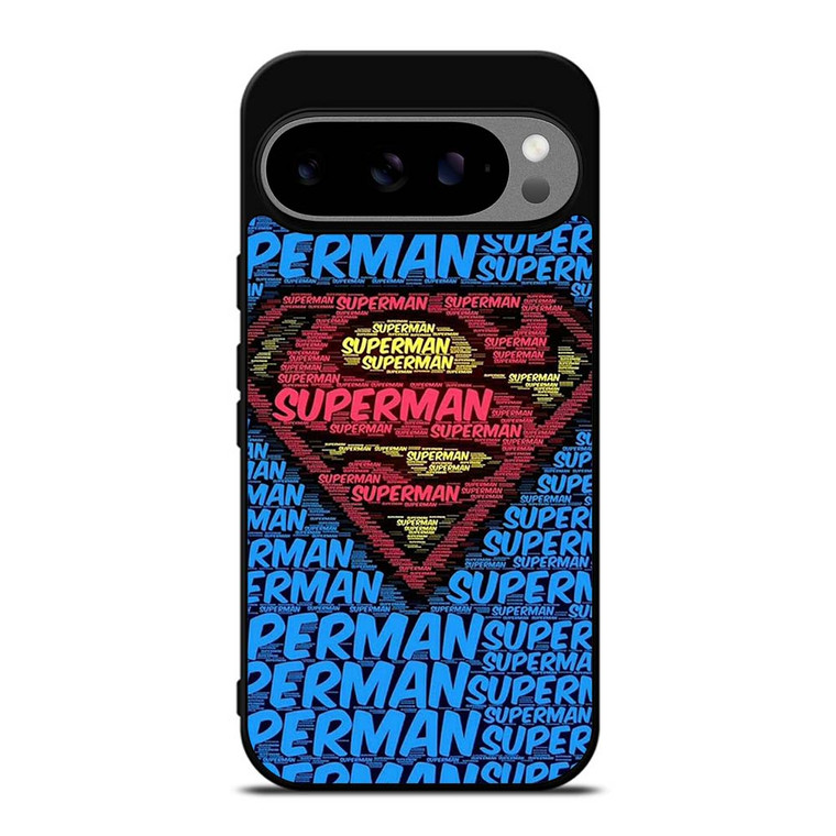 SUPERMAN TYPOGRAPHY LOGO Google Pixel 9 Pro XL Case Cover