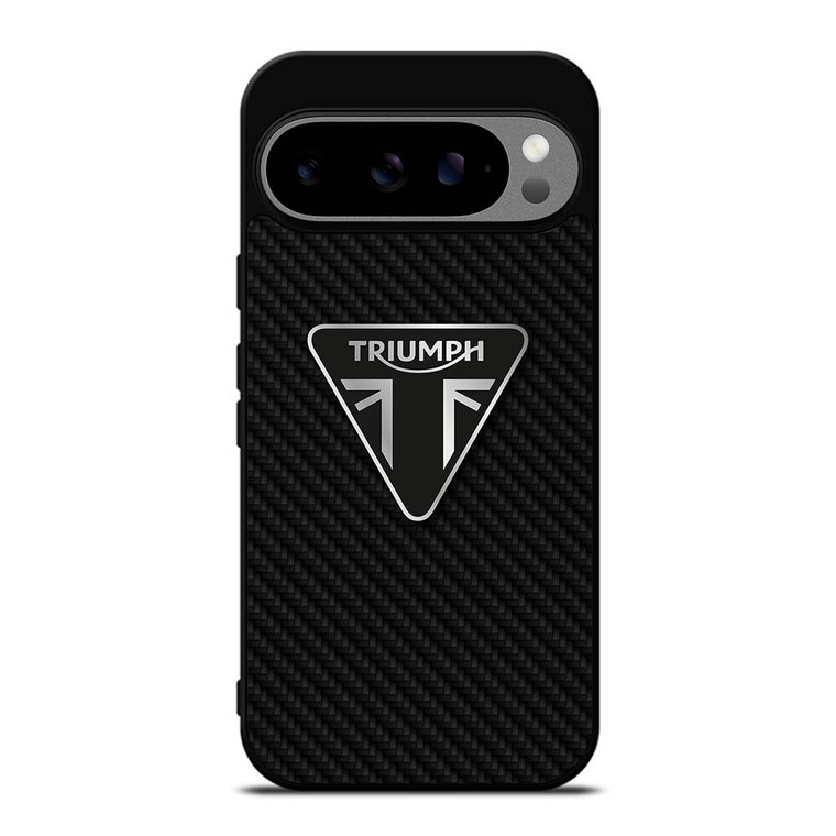 TRIUMPH MOTORCYCLES CARBON FIBER Google Pixel 9 Pro XL Case Cover