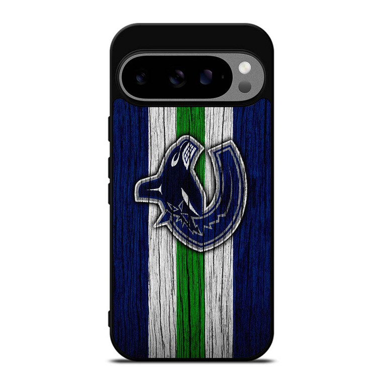 VANCOUVER CANUCKS WOODEN LOGO Google Pixel 9 Pro XL Case Cover