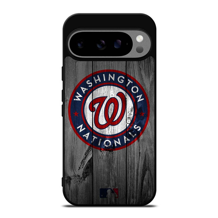 WASHINGTON NATIONALS BASEBALL MLB WOOD LOGO Google Pixel 9 Pro XL Case Cover