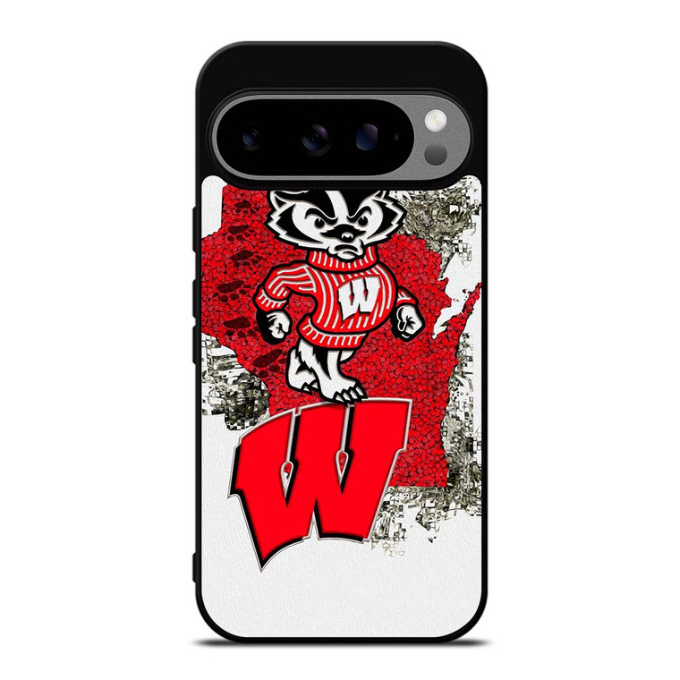 WISCONSIN BADGERS UNIVERSITY FOOTBALL LOGO Google Pixel 9 Pro XL Case Cover