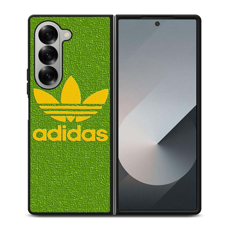ADIDAS LOGO YELLOW GREEN Samsung Galaxy Z Fold 6 Case Cover