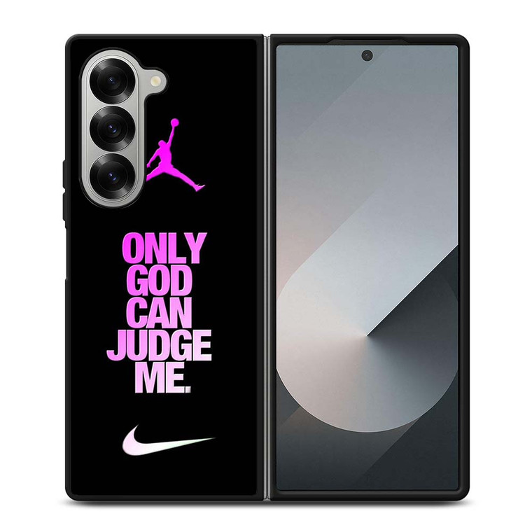 AIR JORDAN NIKE ONLY GOD CAN JUDGE ME Samsung Galaxy Z Fold 6 Case Cover