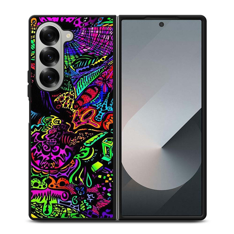 ALICE IN WONDERLAND TRIPPY PSYCHEDELIC Samsung Galaxy Z Fold 6 Case Cover