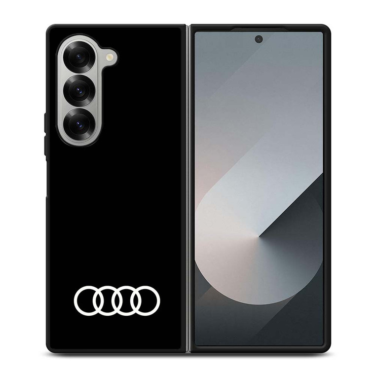 AUDI CAR LOGO BLACK Samsung Galaxy Z Fold 6 Case Cover
