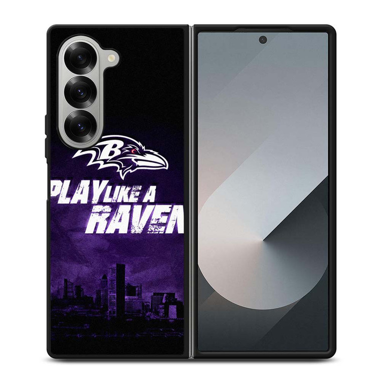 BALTIMORE RAVENS WORD Samsung Galaxy Z Fold 6 Case Cover