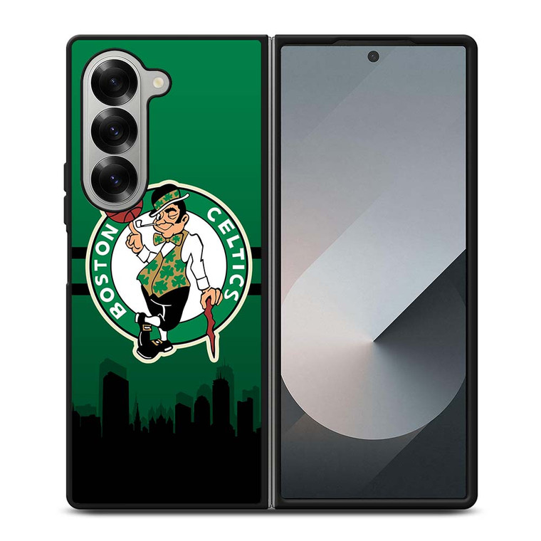 BOSTON CELTICS NBA SKYLINE Samsung Galaxy Z Fold 6 Case Cover