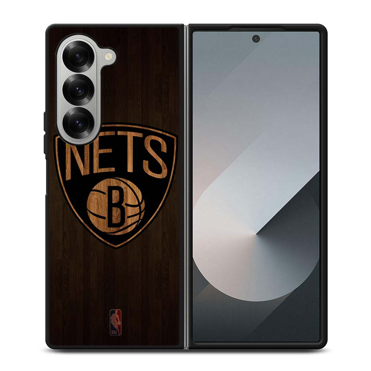 BROOKLYN NETS BASKETBALL COURT NBA Samsung Galaxy Z Fold 6 Case Cover