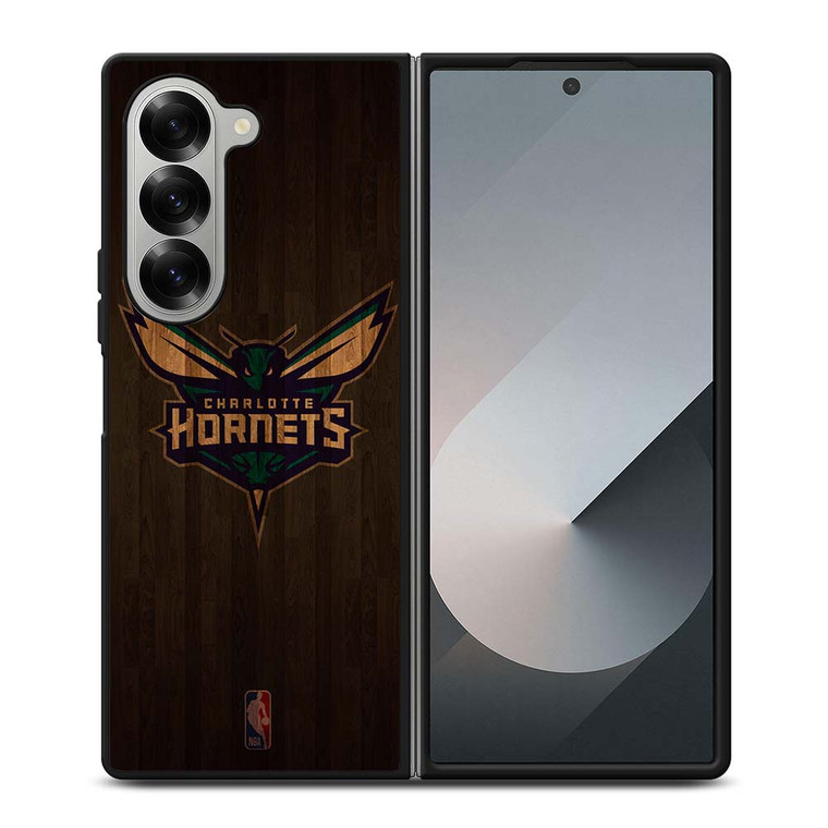 CHARLOTTE HORNETS BASKETBALL COURT NBA Samsung Galaxy Z Fold 6 Case Cover