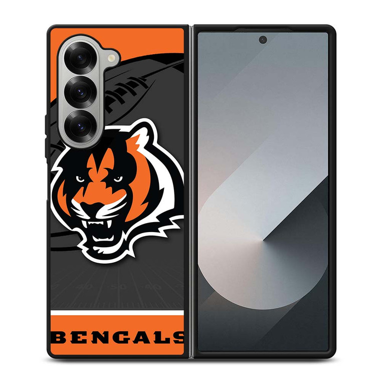 CINCINNATI BENGALS NFL TEAM Samsung Galaxy Z Fold 6 Case Cover