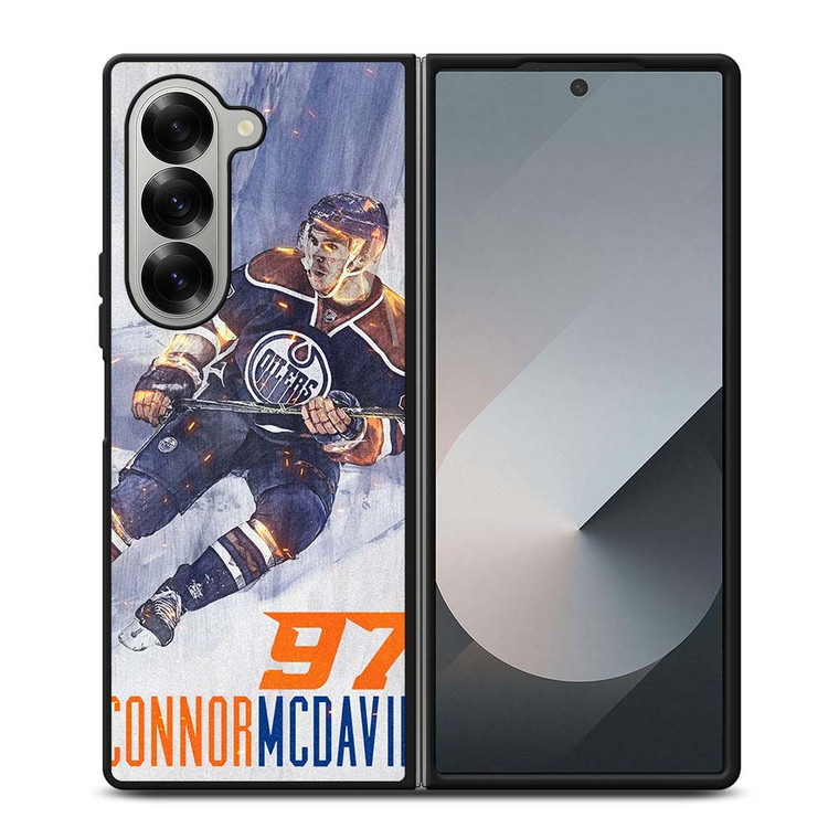 CONNOR MCDAVID EDMONTON OILERS 2 Samsung Galaxy Z Fold 6 Case Cover