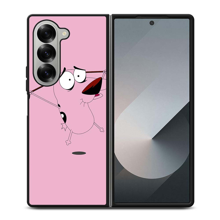 COURAGE THE COWARDLY DOG FLAT Samsung Galaxy Z Fold 6 Case Cover
