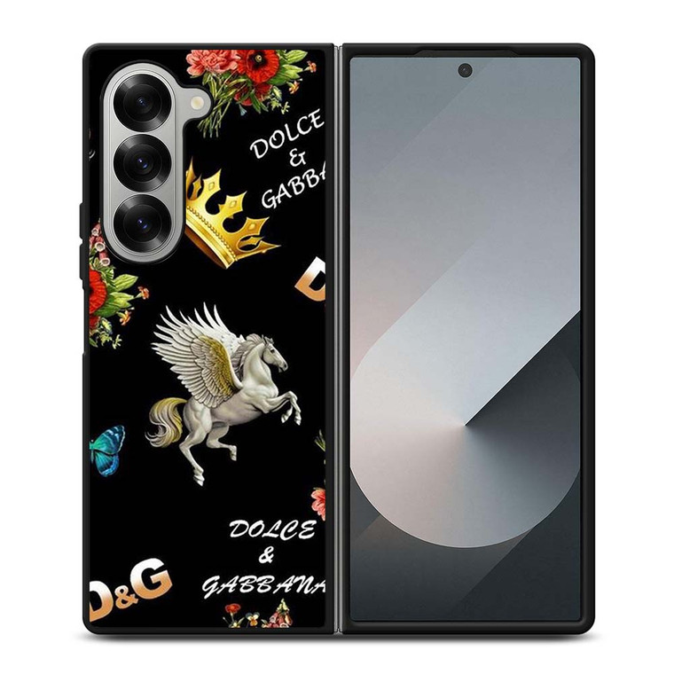 DOLCE AND GABBANA LUXURY PATTERN Samsung Galaxy Z Fold 6 Case Cover