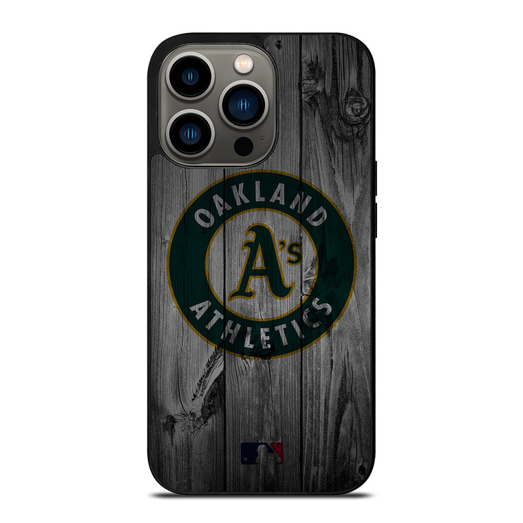 OAKLAND ATHLETICS BASEBALL MLB WOOD LOGO iPhone 13 Pro Case Cover